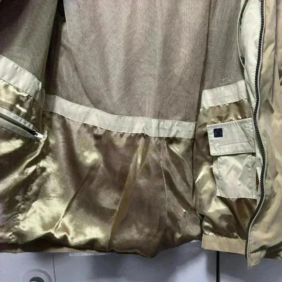 Weathercast Outerwear Khaki Men’s Full Zip Wind and Rain Jacket Size M - Picture 8 of 11